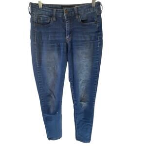 Y2K Women's Aeropostale High Waisted Jeggings Size 4 Regular Medium Blue Stretch